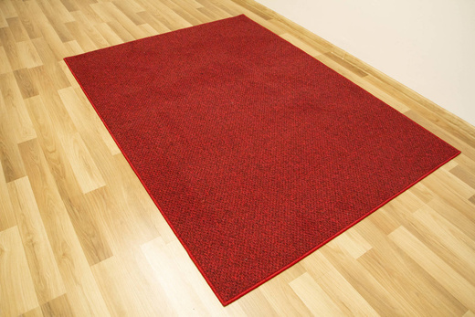 Dywan Pętelkowy Stockholm 35 Czerwony Czarny Melanż