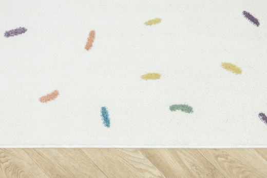 Dywan Półokrągły Dziecięcy Lima M039A cream/blue Krem Kreski