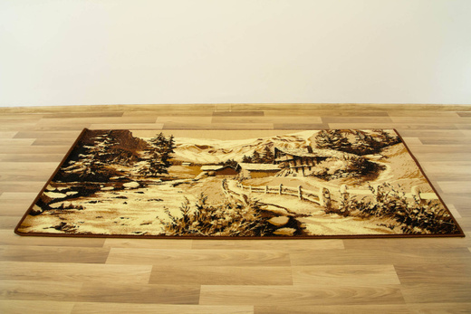 Makata dywan góry beż